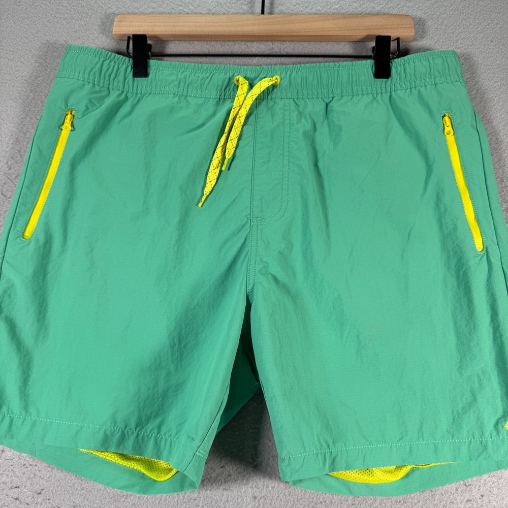 Empyre Swim Trunks Mens XL Green Nylon Mesh Lined‎ Beach Surf Recreational